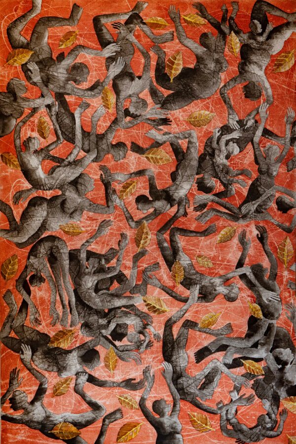 3_George_Camille_Seychelles_Drift Apart 1_100cm x150cm_Acrylic Ink on Canvas